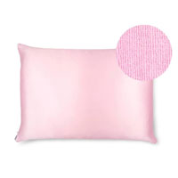 Baby Pink Microfibre Towel Silk Pillowcase