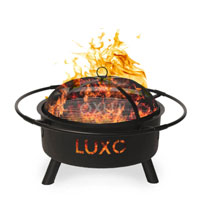 2-in-1 Outdoor Fire Pit & BBQ Gril