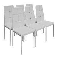 Dining Chair 6 Pcs White