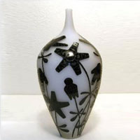 Art Glass Concrete Flower Vase