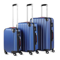 Hard Shell Suitcase 3Pcs Baseline Blue