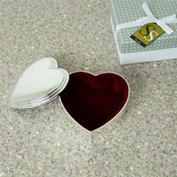 Personalised Heart Shaped Trinket Box