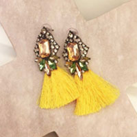 In Vogue Earrings - Yellow