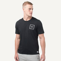 Men’s black short-sleeve training t-shirt