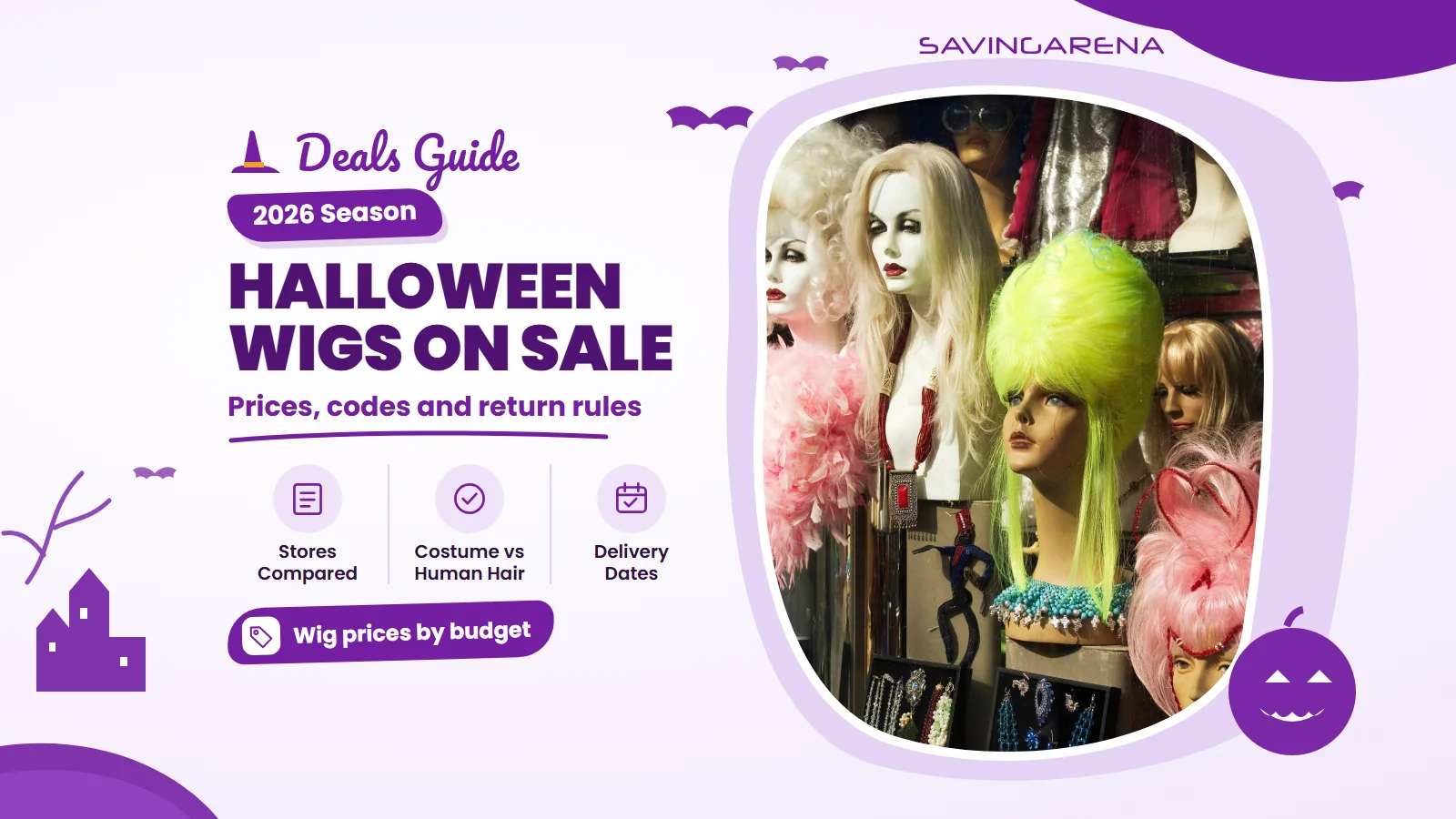 Halloween Wigs on Sale 2026: Costume Wig Deals and Returns